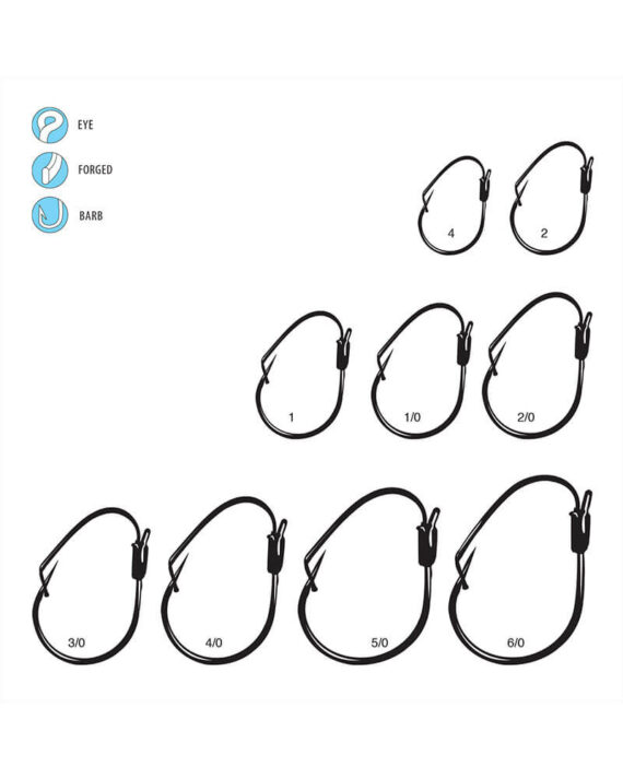 Finesse Wide Gap, Weedless – Line art